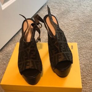 Fendi Zucca Jacquard Shoes